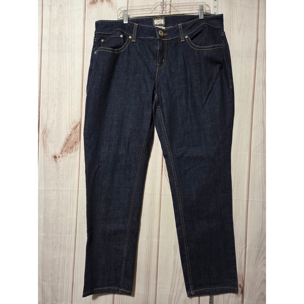 Levis‎ 542 Pencil Jeans Womens 20W Medium Dark Wash Denim Mid Rise Straight Leg
